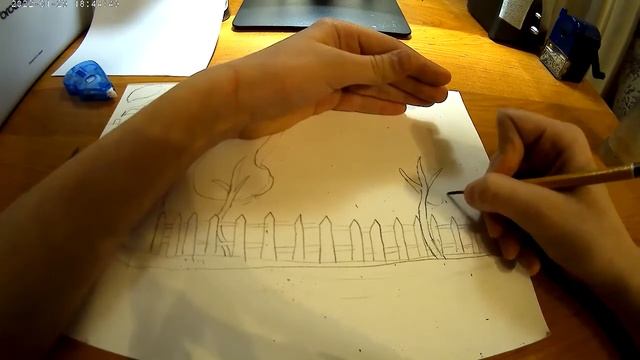 Учимся рисовать домик. часть 1. смотреть онлайн