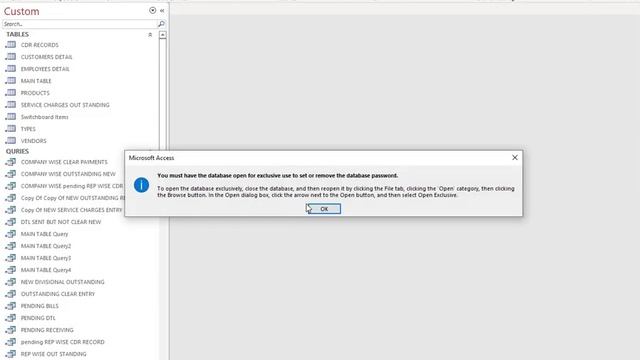 How to Remove MS Access DB Password || ITECH@AAB || MS ACCESS || Remove DB Password смотреть онлайн