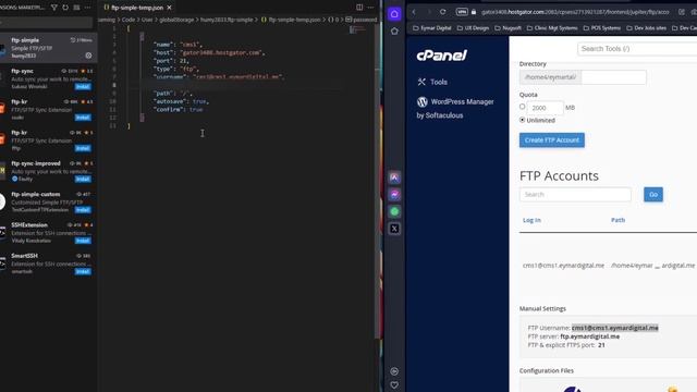 How to Connect Visual Studio Code to Cpanel | Open , Edit & Save Files on live server | FTP simple. смотреть онлайн