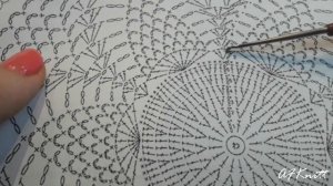 Пляжная сумка АВОСЬКА с "ананасами" крючком. Ч.2 Ажурный элемент 1-5 р.