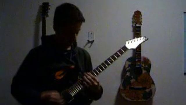 Playing some heavy stuff on my electric guitar