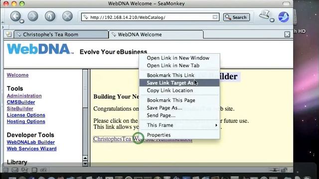 WebDNA Site-Builder Application - Part 1 of 6 смотреть онлайн
