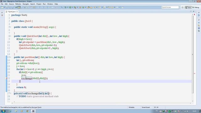 Java Günceleri - Ödev 1 Cevabı (Quick Sort) смотреть онлайн