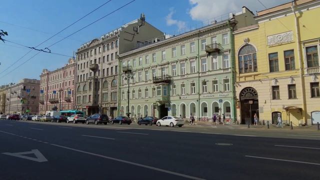 Прогулка по Невскому проспекту от Московского вокзала до Фонтанки смотреть онлайн
