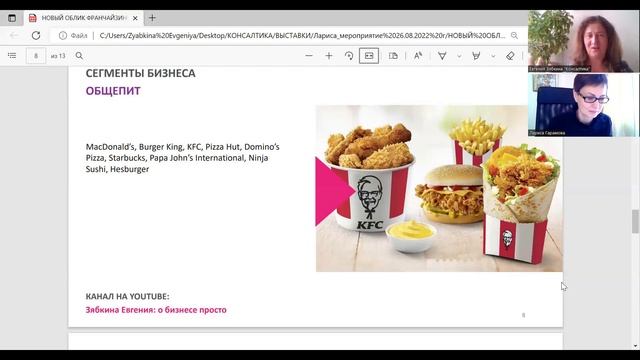 Анализ рынка ФРАНЧАЙЗИНГА РОССИИ в 2022 году смотреть онлайн