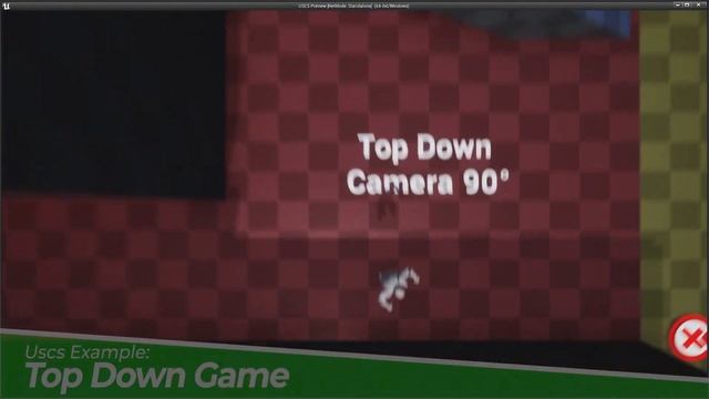 14 - Unreal Engine Top Down Camera example, using Ultimate Spline Camera System (Uscs)