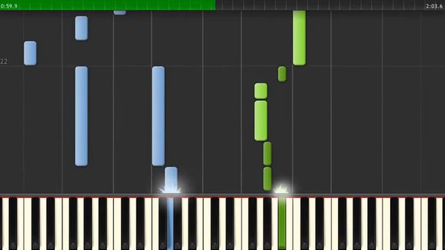 The Godfather Theme piano Synthesia (Speak softly love) смотреть онлайн