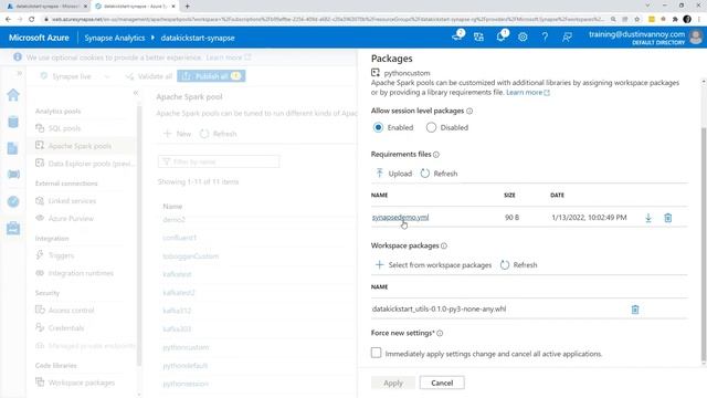 Synapse Spark: Add External Python Libraries смотреть онлайн