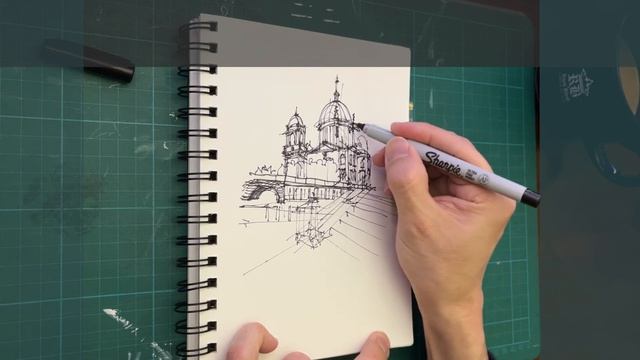 Sketch Journal | Daily Urban Sketch 10-Minutes | Ambient ASMR Sounds смотреть онлайн