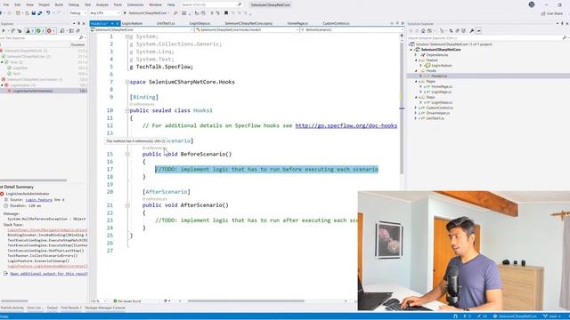 Part 12 - Specflow Hooks with Selenium WebDriver смотреть онлайн