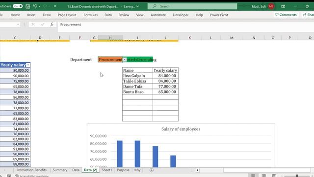 Excel Dynamic chart by Department Part 2#Dynamic_chart смотреть онлайн