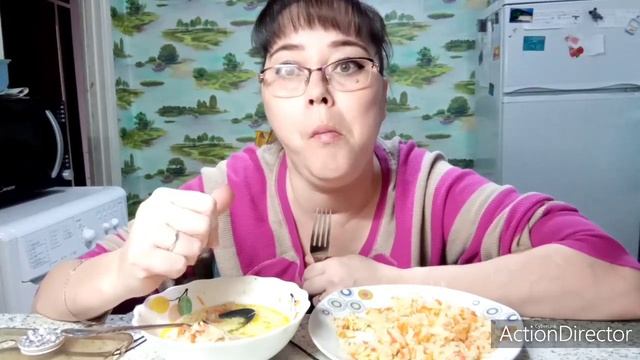Mukbang | Суп щи и плов| Болтаю обо всём * Soup And Pilaf