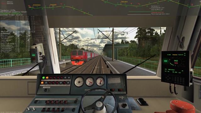 ZDSimulator. Пригородный электропоезд №6420 с ЭД4м сообщением Н.Иерусалим - М.Рижская смотреть онлайн