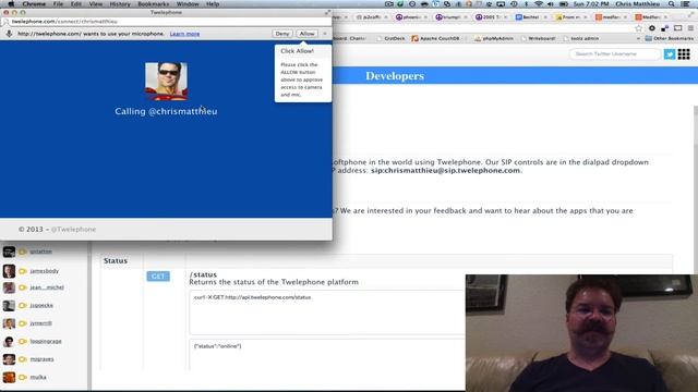 Twelephone WebRTC CallMe Button with SIP Forwarding смотреть онлайн
