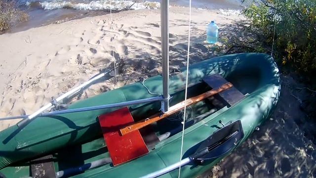 Байдарка Gora63 c установленной легкой мачтой смотреть онлайн