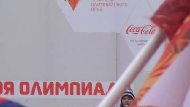 Олимпийский огонь у Дома учёных.ч.1 смотреть онлайн