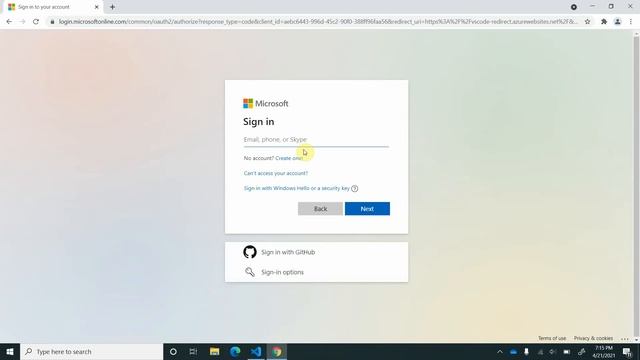 Connecting Azure Account from Visual Studio Code смотреть онлайн