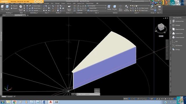 AutoCAD 2018 3D Dynamic Intelligent Spiral Stair using Static/Multi Static/Layer Controlled Blocks смотреть онлайн