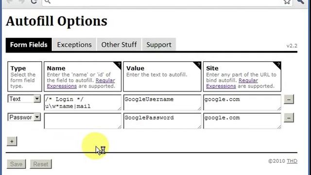 Autofill for Google Chrome - adding rules manually смотреть онлайн
