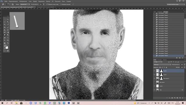 Ретушь фото с керамики для обработки в Remini - retouching an old photo for processing in Remini смотреть онлайн