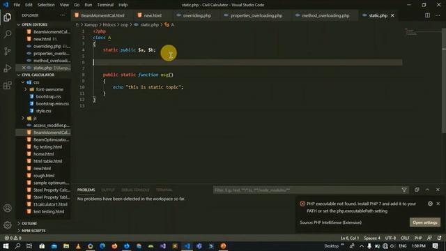 Static Keyword in PHP OOP | PHP OOP Lecture 10 | How to do this смотреть онлайн