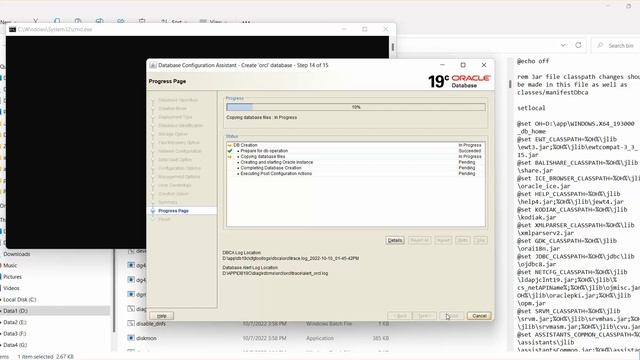Creating Non-Container Oracle Database 19c on Windows смотреть онлайн