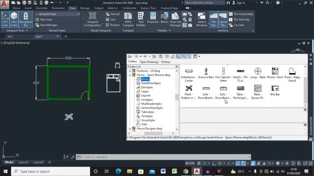 Tutorial Autocad 2020 Pemula, PART 6, Design Center смотреть онлайн