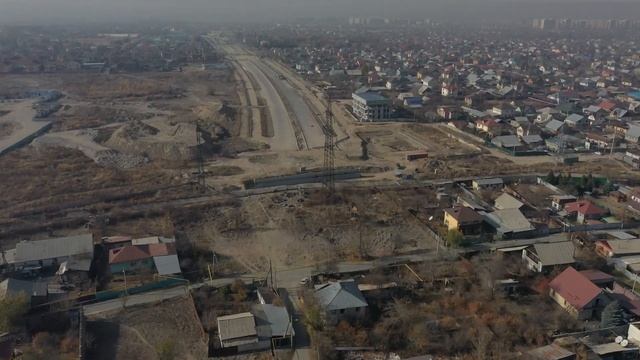 Алматы. Строительство продолжения проспекта Абая, западнее улицы Б. Момышулы. смотреть онлайн