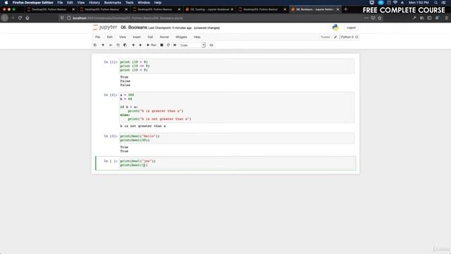 #26 - Boolean Data Type in Python | Python Full Course - Beginner to Advanced [FREE] смотреть онлайн