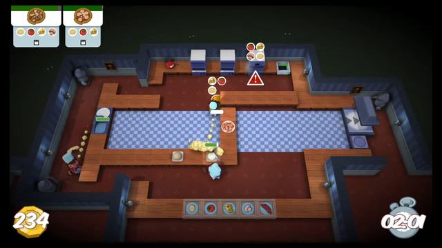 Overcooked - Level 4-1 Pizza - Co-op 3 Player - Score: 520 - World Record ...? смотреть онлайн