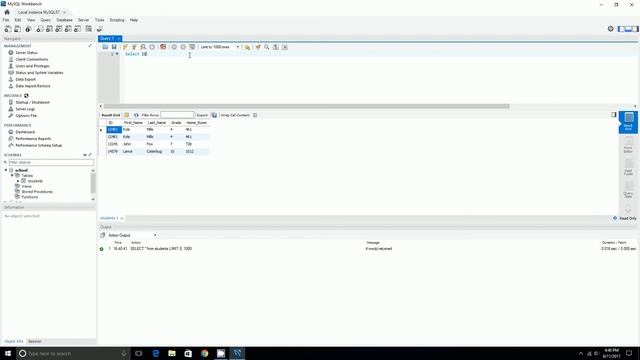 SQL Selecting Data from a Table смотреть онлайн