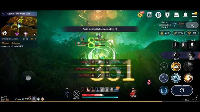 T3 Node Wars Attacking - 7.2k Huntress - Black Desert Mobile смотреть онлайн