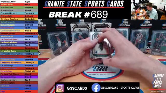 Prizm Basketball 4 Blaster Box Break #689 смотреть онлайн