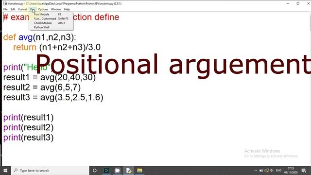 actual vs formal parameter in function and non value returning python tutorial 28 CSFC in Hindi Urd смотреть онлайн