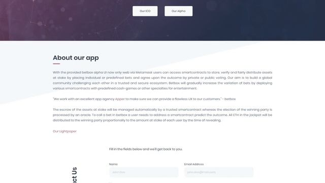 BETBOX (OX) Обзор от ICO Каталог смотреть онлайн