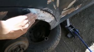 Вытягиваю арку. Как вытянуть вмятины без споттера.