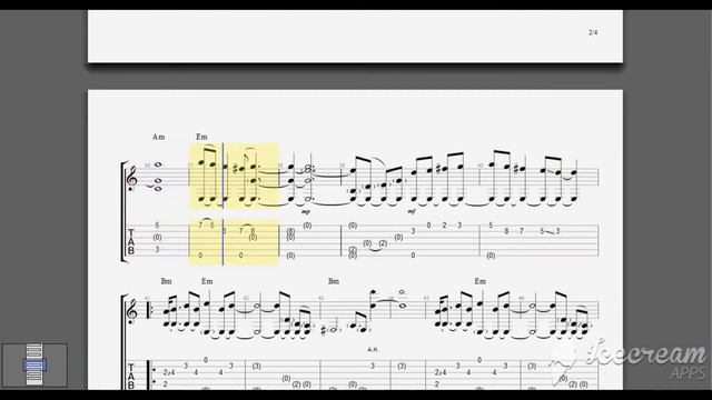 Gintama OST (The More Precious the Burden ... More Difficult It Is to Shoulder It) Fingerstyle【TAB】 смотреть онлайн