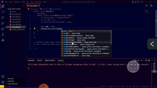 Data Types in Java | Java Crash Course #04 смотреть онлайн