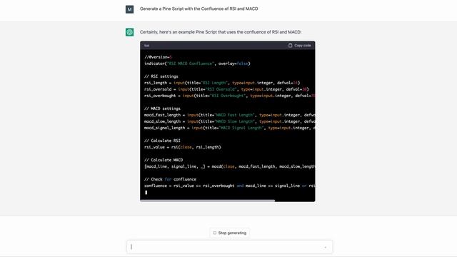 P 2 Generate a Pine Script with the Confluence of RSI and MACD смотреть онлайн