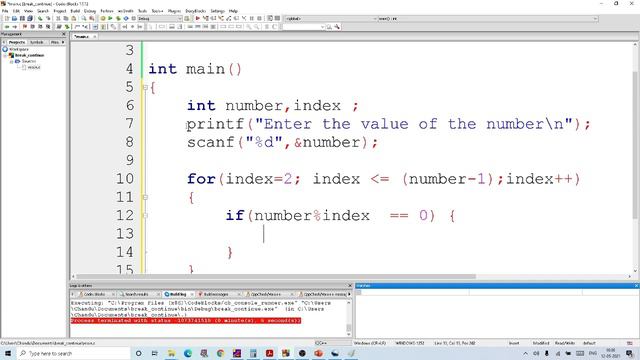 break and continue || C Programming смотреть онлайн