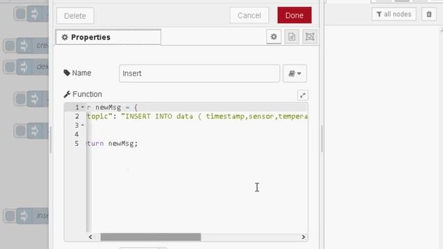 Node-Red Storing IOT data In a SQL Database смотреть онлайн