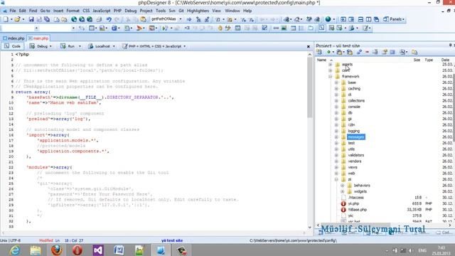 yii frameworkdə config php faylı смотреть онлайн