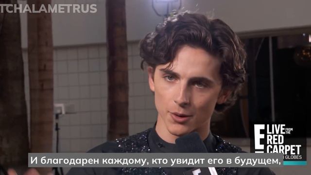 Интервью для E! News на премии Золотой Глобус 2019 (Красивый мальчик) Golden Globe (Beautiful Boy) смотреть онлайн
