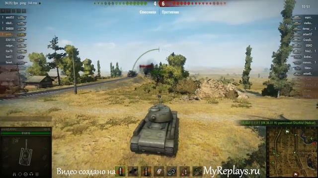 WOT: Прохоровка - КВ-1С смотреть онлайн