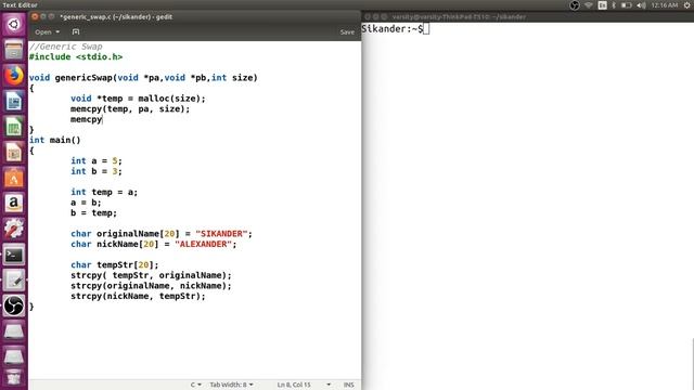 Generic Swapping in C смотреть онлайн