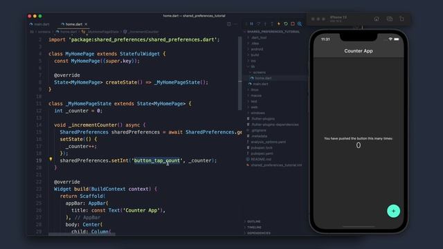 Shared Preferences in Flutter | Hindi Language | Flutter Tutuorial смотреть онлайн