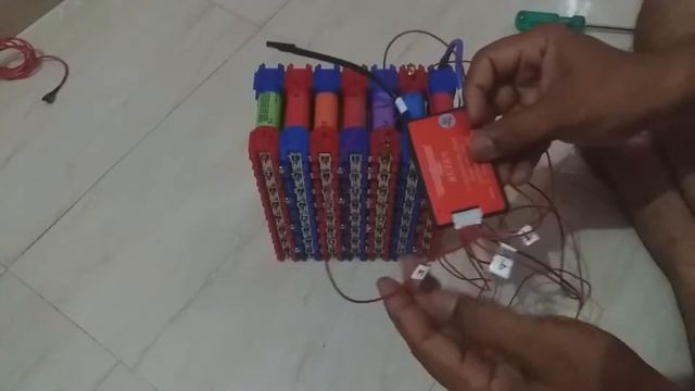 BMS conection 24v lithium battery pack смотреть онлайн