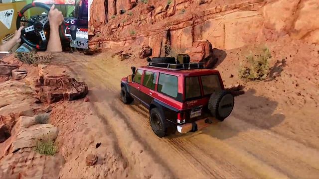 Nissan Patrol VS D90 Defender Off Road - BeamNG Drive Steering Wheel Gameplay