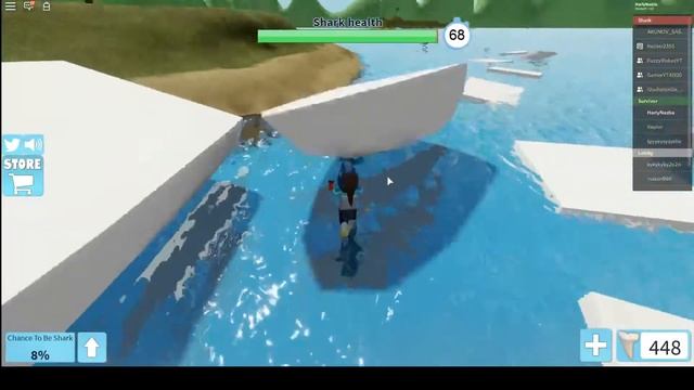 Роблокс Шаркбайт - людишки против акулы | Roblox Sharkbite - The old destroyer смотреть онлайн