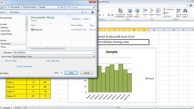 Cara Membuat Password Di Microsoft Excel 2010